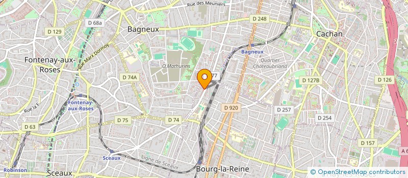 localisation de l'entreprise MONSIEUR BRUDOLE ONTSIRA à BOURG-LA-REINE