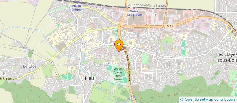 localisation de l'entreprise MONSIEUR BRUNAEL MORDIER  PLAISIR