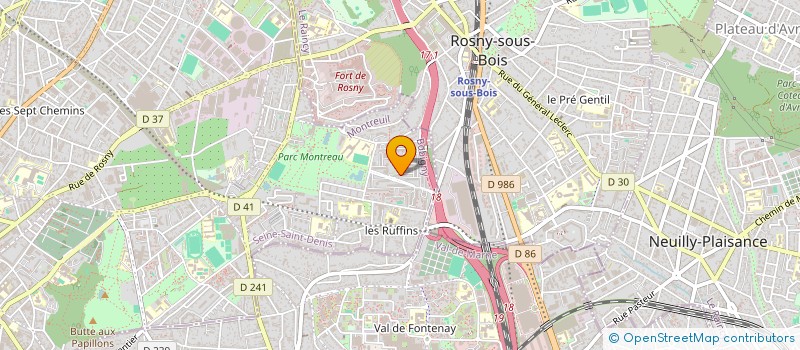 localisation de l'entreprise MONSIEUR BRUNEL BOBO à MONTREUIL