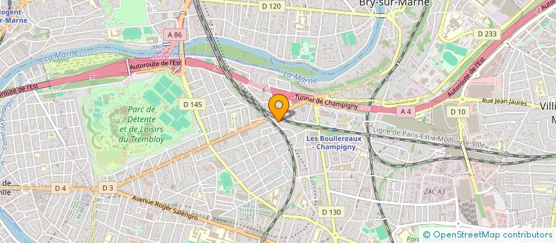 localisation de l'entreprise MONSIEUR BRUNEL MPEMBELE AKU  CHAMPIGNY-SUR-MARNE