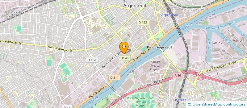 localisation de l'entreprise MONSIEUR BRUNET JOSEPH  ARGENTEUIL