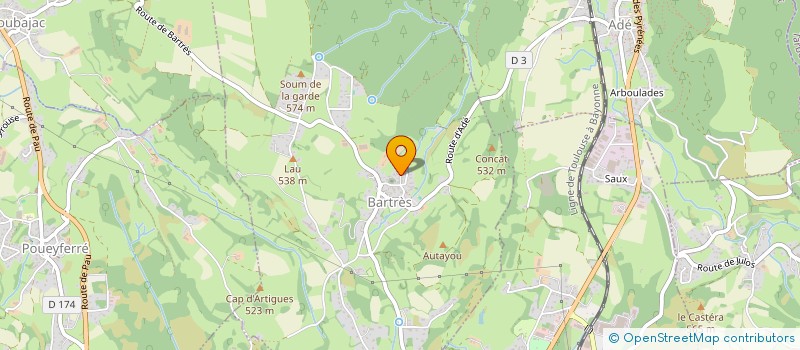 localisation de l'entreprise MONSIEUR BRUNO ABBE  BARTRES