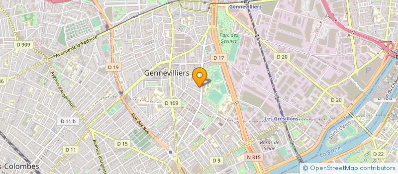 localisation de l'entreprise MONSIEUR BRUNO ABDALLAH à GENNEVILLIERS