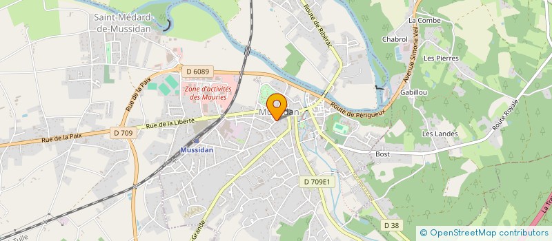 localisation de l'entreprise MONSIEUR BRUNO ABDELHAMID  MUSSIDAN