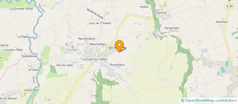 localisation de l'entreprise MONSIEUR BRUNO ABIVEN  TREFLEZ