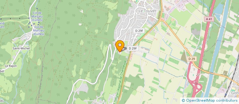 localisation de l'entreprise MONSIEUR BRUNO ACETO  LE TOUVET