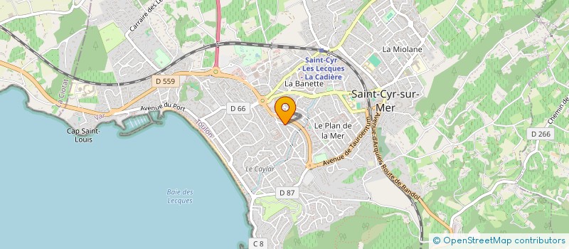 localisation de l'entreprise MONSIEUR BRUNO ADRAGNA à SAINT-CYR-SUR-MER