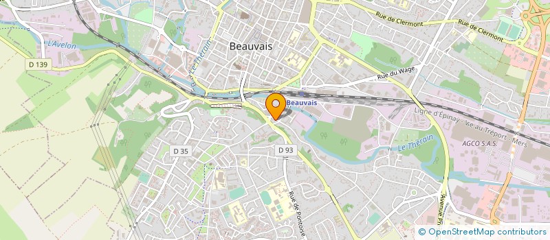 localisation de l'entreprise MONSIEUR BRUNO AGESILAS  BEAUVAIS