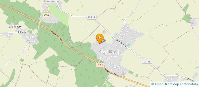 localisation de l'entreprise MONSIEUR BRUNO ALBERT  GOUPILLIERES