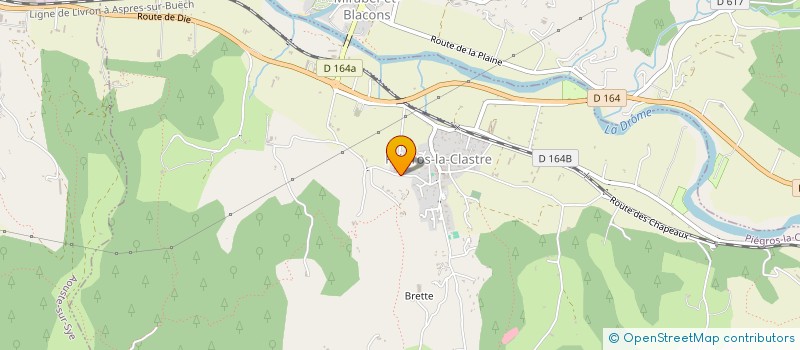 localisation de l'entreprise MONSIEUR BRUNO ALLAIGRE  PIEGROS-LA-CLASTRE