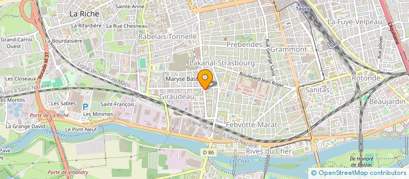 localisation de l'entreprise MONSIEUR BRUNO ALMEIDA ESTEVES  TOURS