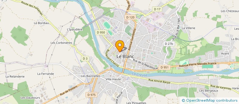 localisation de l'entreprise MONSIEUR BRUNO ALONSO à LE BLANC