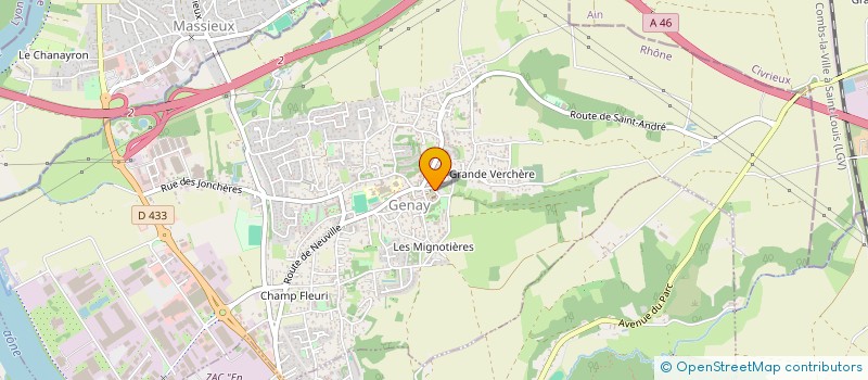 localisation de l'entreprise MONSIEUR BRUNO ALVES MAGALHAES à GENAY