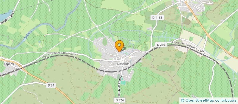 localisation de l'entreprise MONSIEUR BRUNO AMIEL  NEVIAN