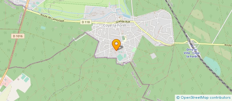 localisation de l'entreprise MONSIEUR BRUNO ANTONIOLI  COYE-LA-FORET