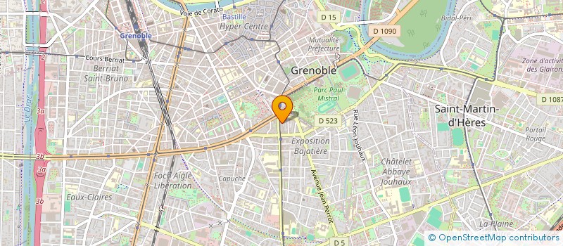 localisation de l'entreprise MONSIEUR BRUNO ARLHAC  GRENOBLE