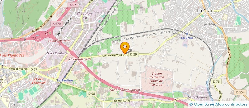 localisation de l'entreprise MONSIEUR BRUNO ARNOUX à LA CRAU