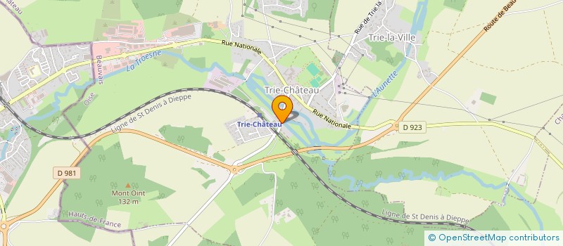 localisation de l'entreprise MONSIEUR BRUNO AUBE  TRIE-CHATEAU