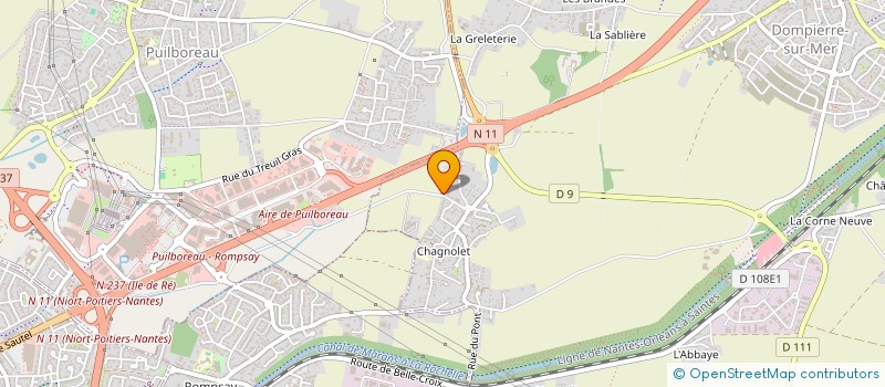 localisation de l'entreprise MONSIEUR BRUNO AUDIN  DOMPIERRE-SUR-MER