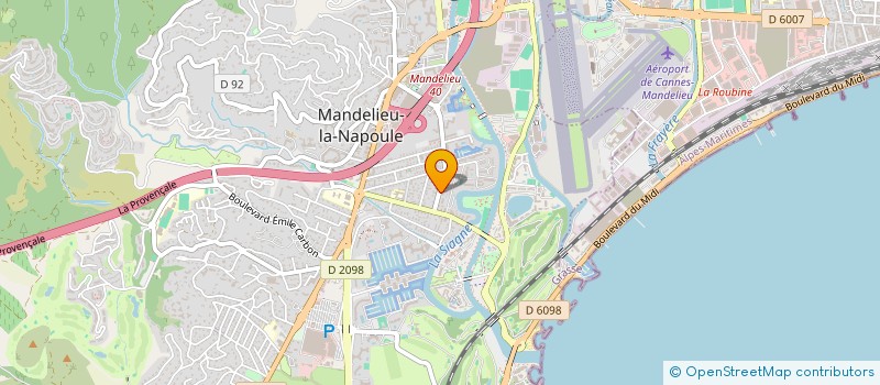 localisation de l'entreprise MONSIEUR BRUNO AUDY à MANDELIEU-LA-NAPOULE