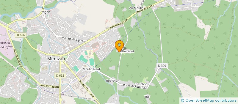 localisation de l'entreprise MONSIEUR BRUNO AUGUSTE  MIMIZAN