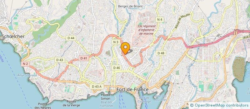 localisation de l'entreprise MONSIEUR BRUNO AUGUSTE-CHARLERY  FORT-DE-FRANCE