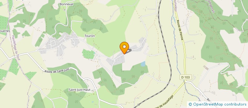 localisation de l'entreprise MONSIEUR BRUNO AUSSIGNAC  HAUTEFAGE-LA-TOUR