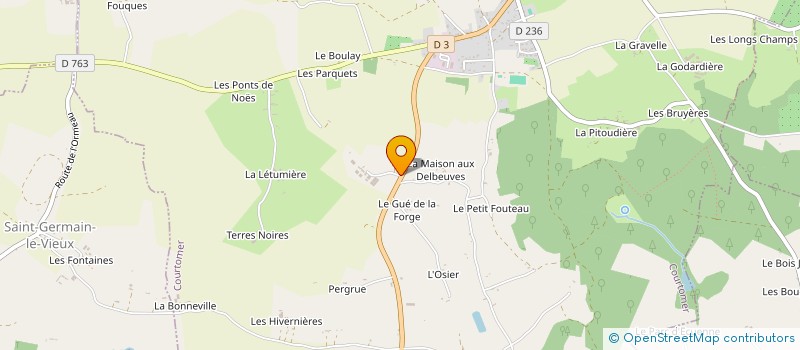 localisation de l'entreprise MONSIEUR BRUNO AVELINE à COURTOMER