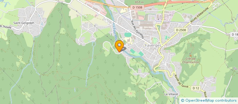 localisation de l'entreprise MONSIEUR BRUNO AVRILLON  FAVERGES-SEYTHENEX