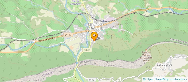 localisation de l'entreprise MONSIEUR BRUNO AYMA  SAINT-PAUL-DE-FENOUILLET