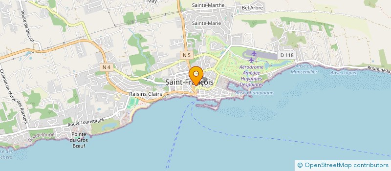 localisation de l'entreprise MONSIEUR BRUNO BACHA  SAINT-FRANCOIS