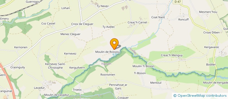 localisation de l'entreprise MONSIEUR BRUNO BADICHE  IRVILLAC