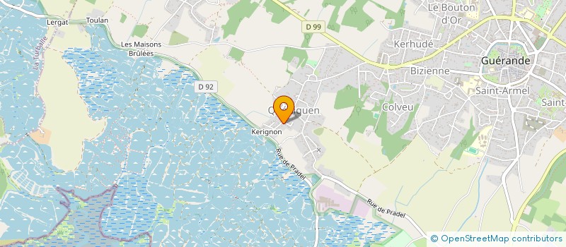 localisation de l'entreprise MONSIEUR BRUNO BAHOLET à GUERANDE