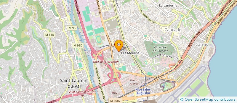 localisation de l'entreprise MONSIEUR BRUNO BAILLAUD à NICE