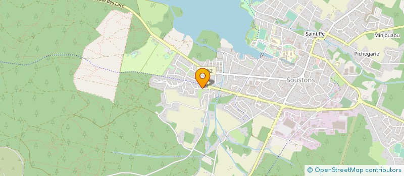 localisation de l'entreprise MONSIEUR BRUNO BAILLY  SOUSTONS