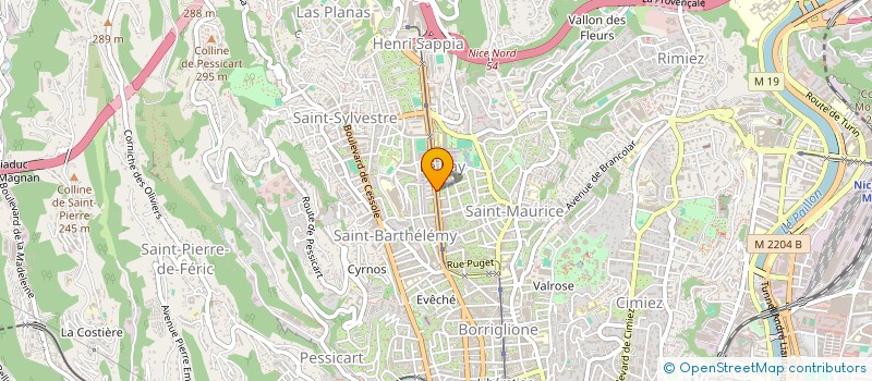 localisation de l'entreprise MONSIEUR BRUNO BAILLY à NICE