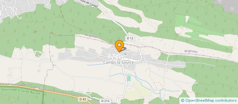 localisation de l'entreprise MONSIEUR BRUNO BALDASSINI  CAMPS-LA-SOURCE