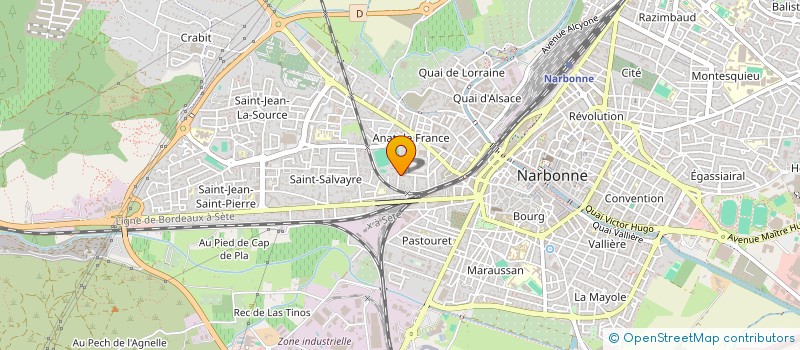 localisation de l'entreprise MONSIEUR BRUNO BALFET à NARBONNE