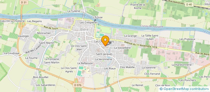 localisation de l'entreprise MONSIEUR BRUNO BALIN  BLERE