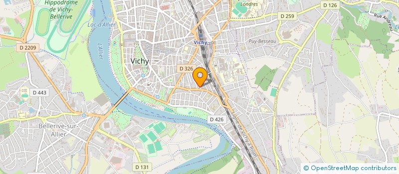 localisation de l'entreprise MONSIEUR BRUNO BALLION à VICHY