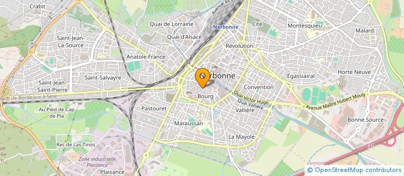 localisation de l'entreprise MONSIEUR BRUNO BAPTISTE  NARBONNE