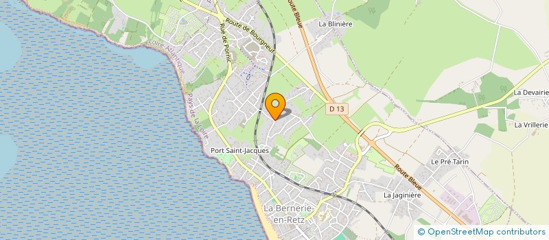 localisation de l'entreprise MONSIEUR BRUNO BARAER  LA BERNERIE-EN-RETZ