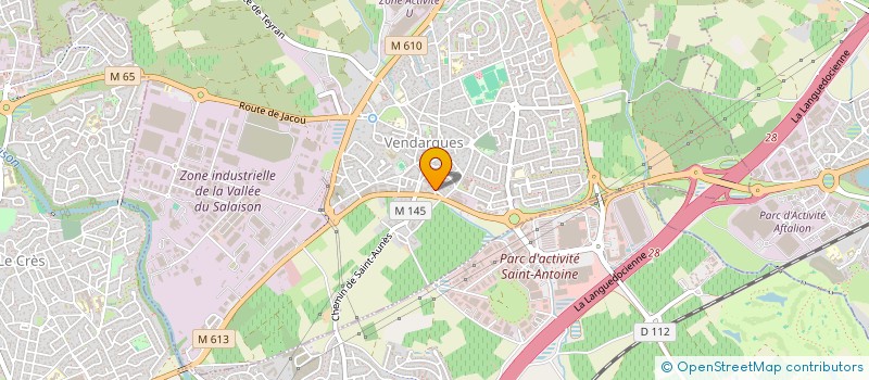 localisation de l'entreprise MONSIEUR BRUNO BARBEZIER  VENDARGUES
