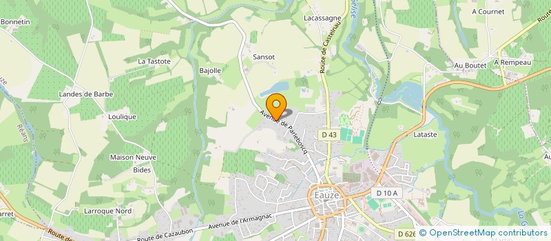 localisation de l'entreprise MONSIEUR BRUNO BARBIERI à EAUZE