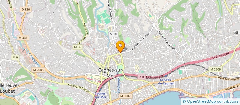 localisation de l'entreprise MONSIEUR BRUNO BARBOSA à CAGNES-SUR-MER