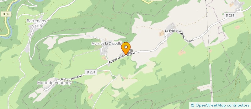 localisation de l'entreprise MONSIEUR BRUNO BARBOSA DE CASTRO  MONT-DE-VOUGNEY