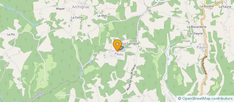 localisation de l'entreprise MONSIEUR BRUNO BARDOUX à PAULIN