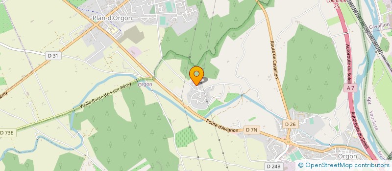 localisation de l'entreprise MONSIEUR BRUNO BARNEOUD  ORGON