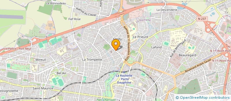 localisation de l'entreprise MONSIEUR BRUNO BARREAU à LA ROCHELLE