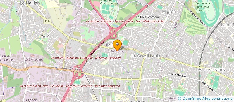 localisation de l'entreprise MONSIEUR BRUNO BARROSO  MERIGNAC
